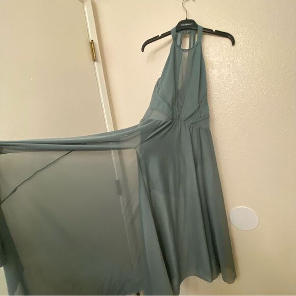 Balera Weissman Dance Costume High Neck Halter Dress
Maxi sage green D11656 SA - Picture 2 of 14